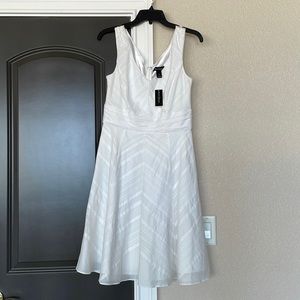 White House Black Market white dress. Size 8